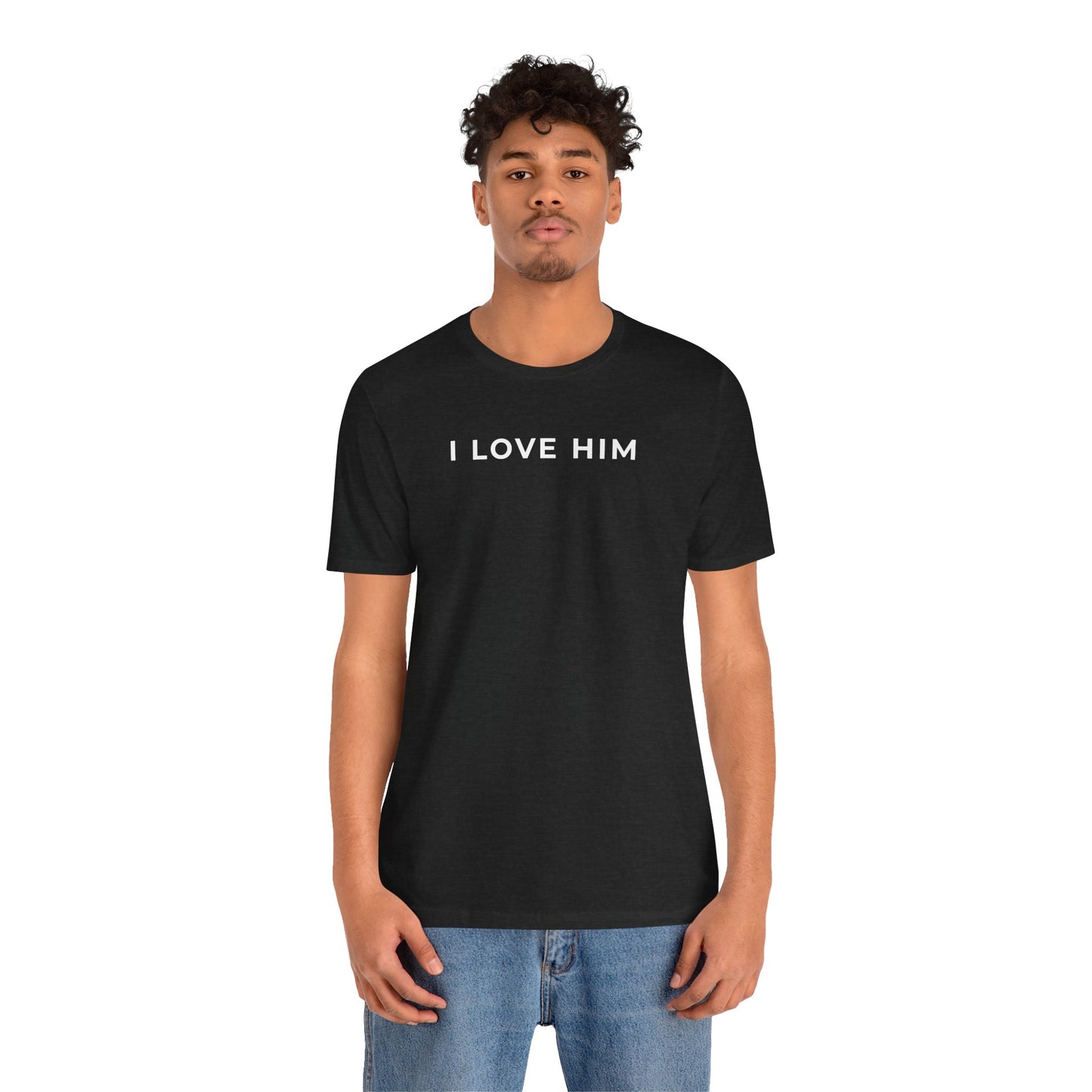 I Love Him – Matching Couple T-Shirt